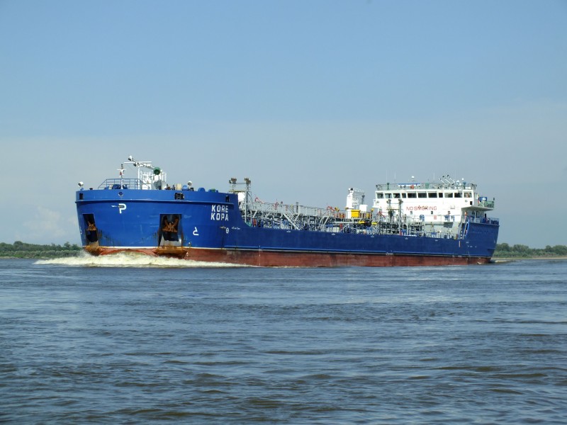 Танкер КОРА на Амуре ф3