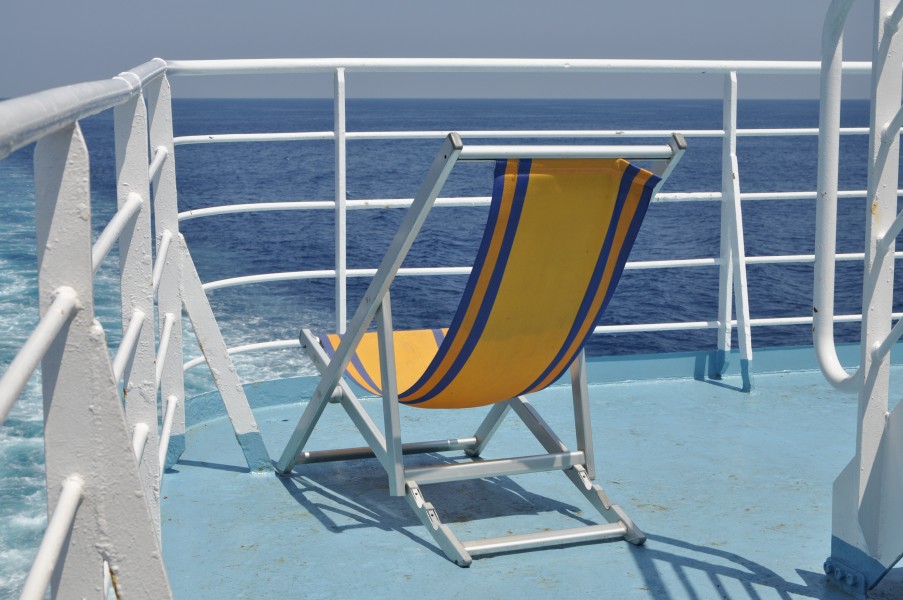 Deckchair on ferry