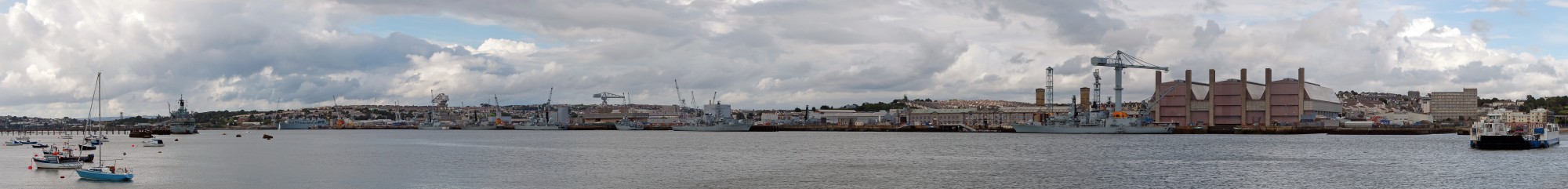 Devonport dockyard from Torpoint ferry