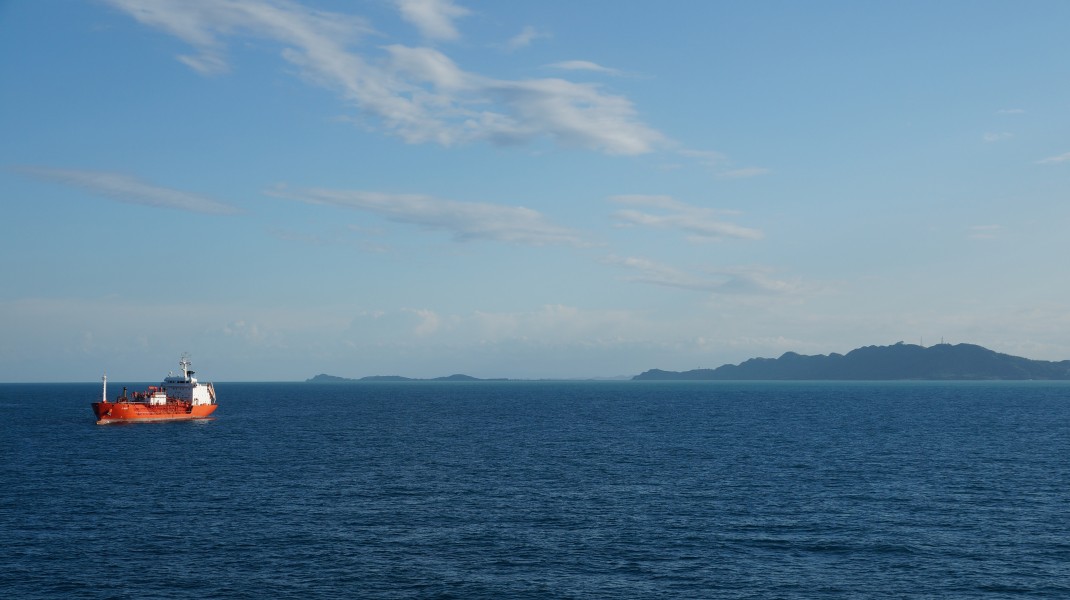 Durres ship in bay