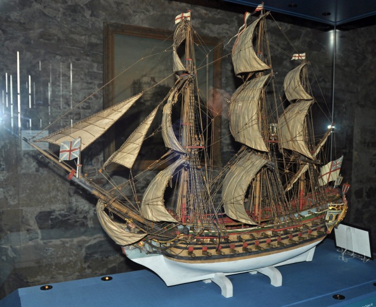 Edinburgh Castle, Prisons of War, model ship