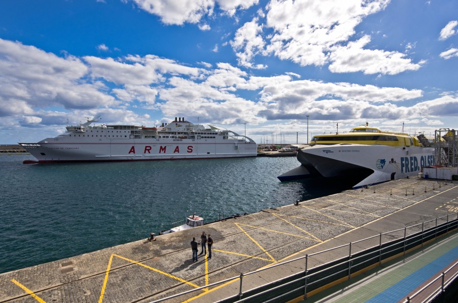 Ferry boat meeting