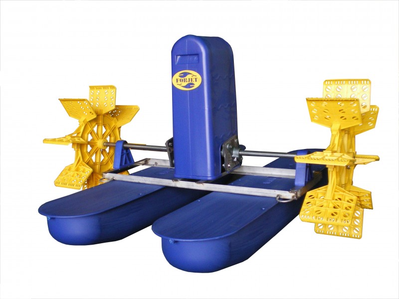 FORJET paddlewheel aerator ( 1HP - 2 impellers )