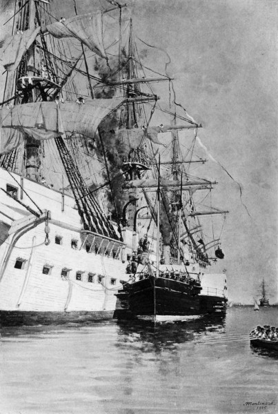 Frédéric Montenard - Embarquement de troupes a Toulon
