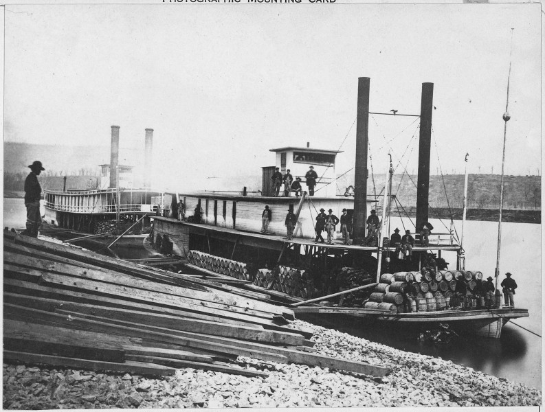 Government steamers on the Tennessee River. (
