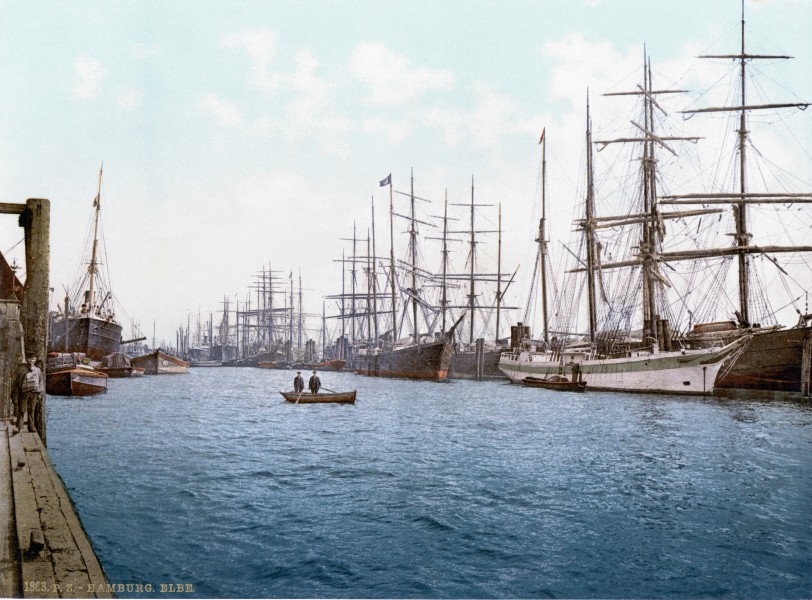 Hamburg Hafen 1890