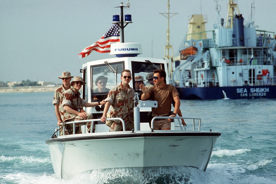 Harbor patrol during Operation Desert Shield