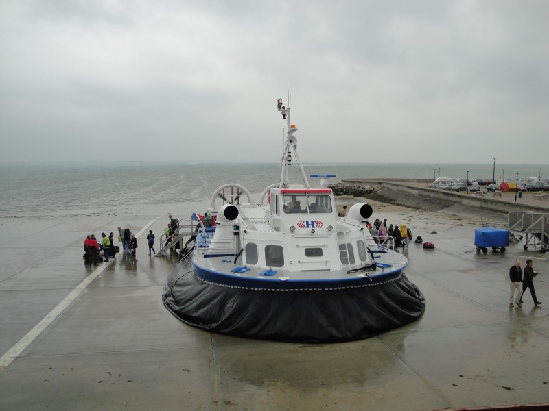 Hovertravel hovercraft in Ryde