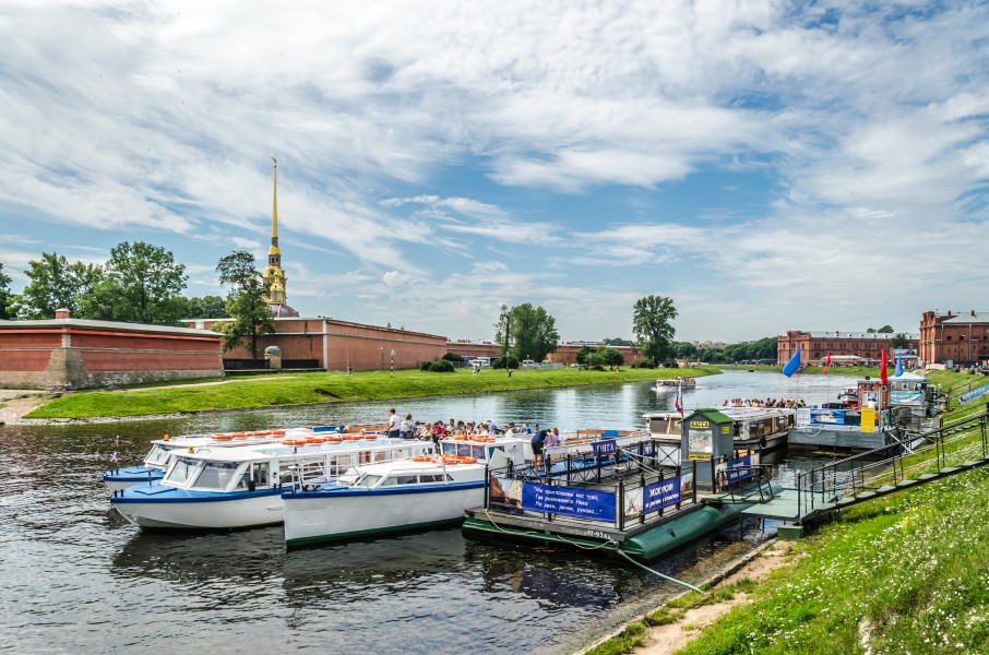 Landing stage at Kronverksky Strait SPB