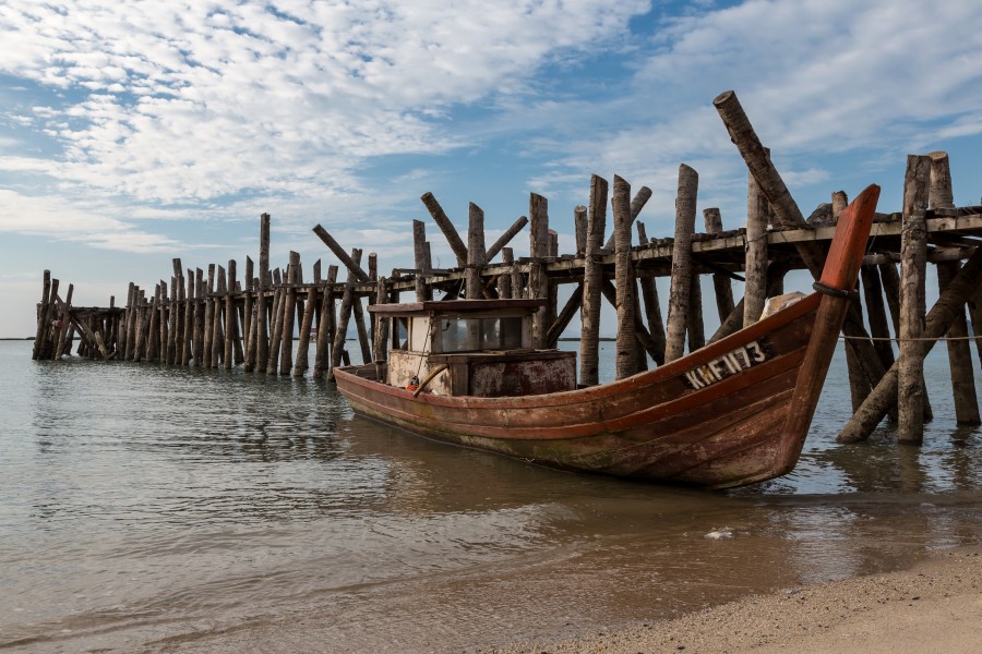 Langkawi Malaysia Fisherboat-at-Pantai-Pasir-Hitam-01