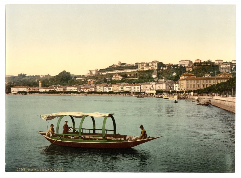 Lugano, the quay, Tessin, Switzerland-LCCN2001703239