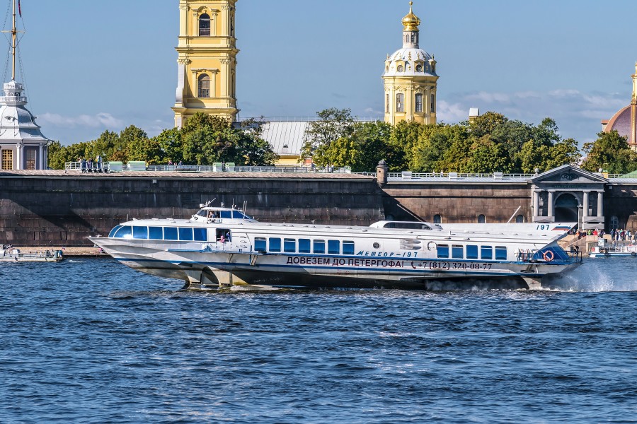 Meteor-197 on Neva River