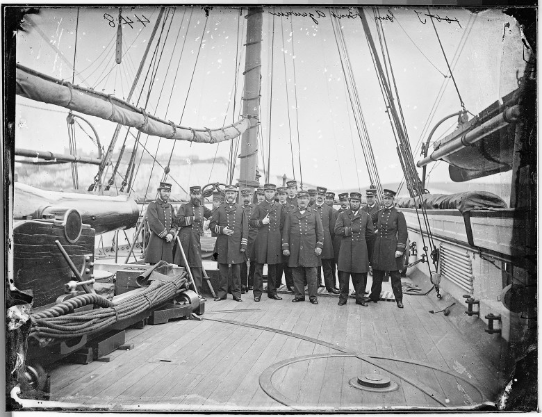 Officers on deck of the 