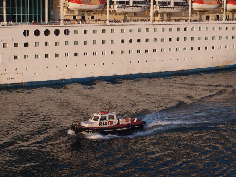 Pilot boat in Pireaus 9589