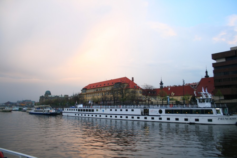 Vltava river in Prague (Praha), Czech Republic 2012