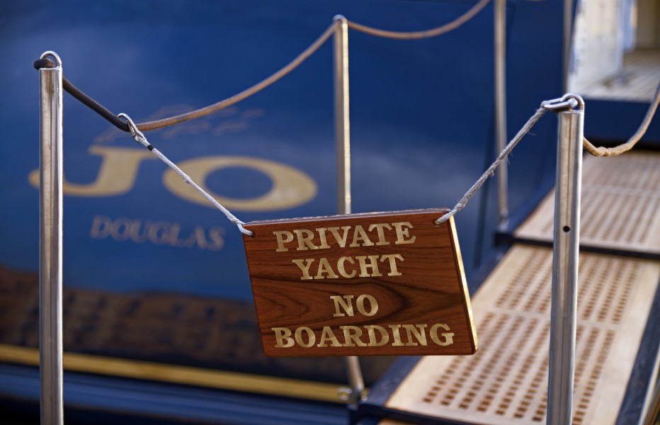Private Yacht No Boarding