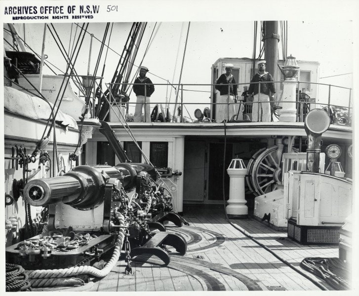 RML guns on British warship in Sydney Flickr 4312110589