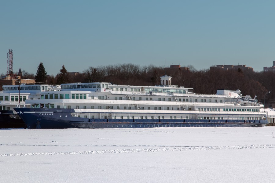 Rossiya in Winter at Moscow North River Port Port View 10-feb-2015 01