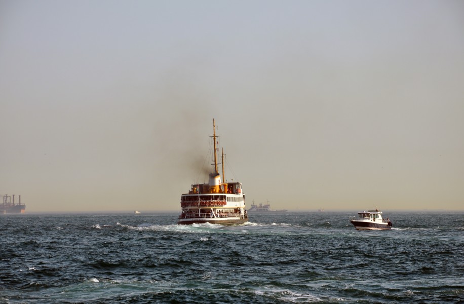 Sehit Ilker Karter ferry on the Bosphorus in Istanbul, Turkey 001