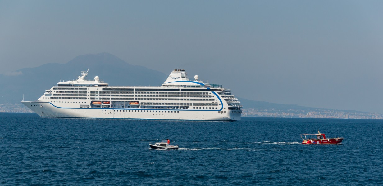 Seven Seas Mariner and friends gulf Naples Italy