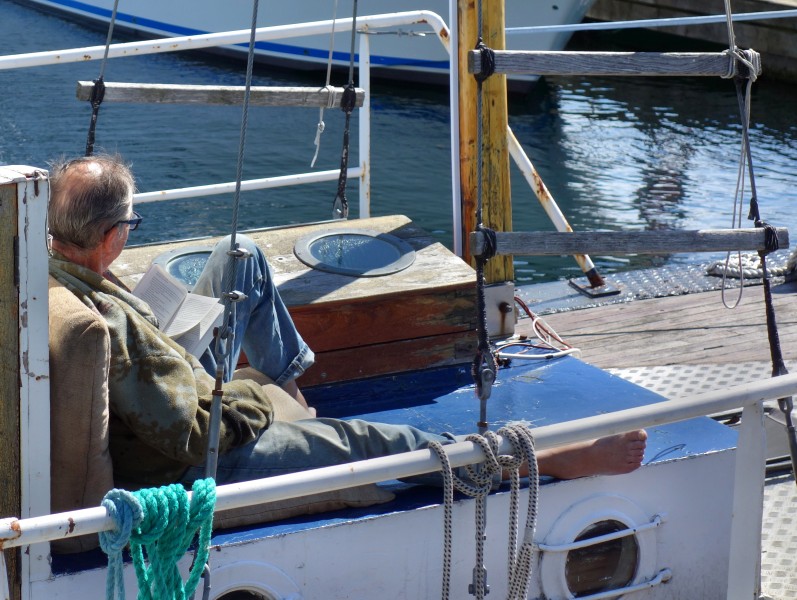 Skipper taking a break