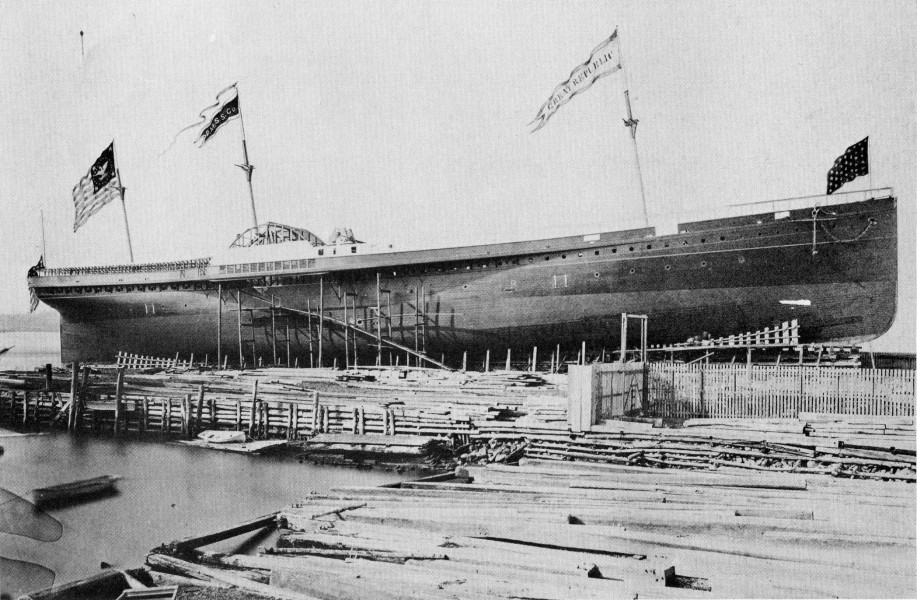 SS Great Republic under construction, 1866