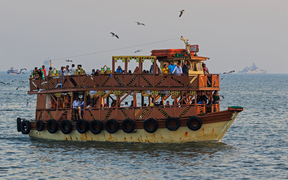 Thane Creek and Elephanta Island 03-2016 - img36 ferry near Gateway of India
