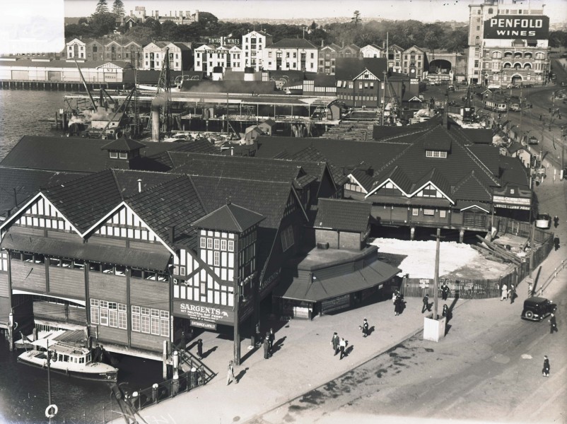 The ferry wharf area of Circular Quay under construction (6924398449) (3)