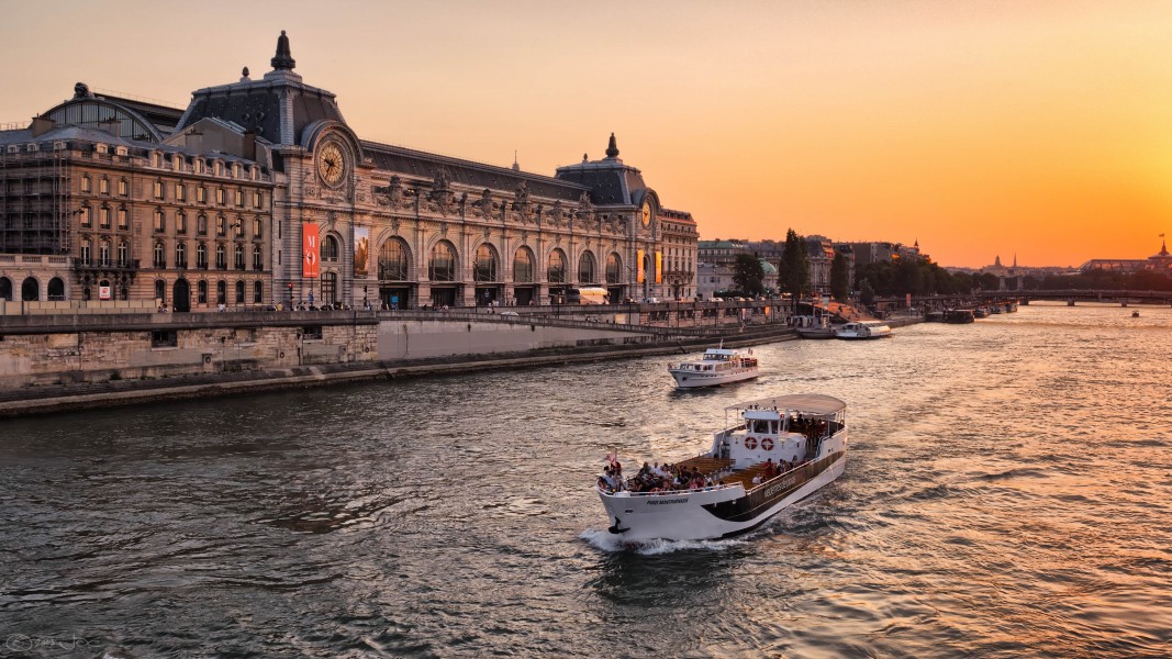 The Musée dOrsay at sunset, Paris July 2013