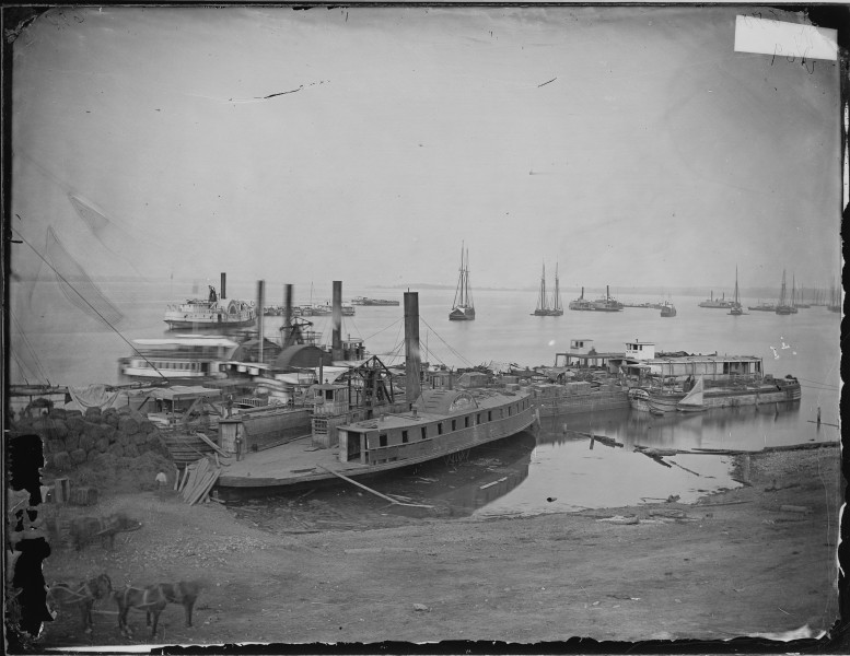 Transport fleet on James River, Va - NARA - 529331