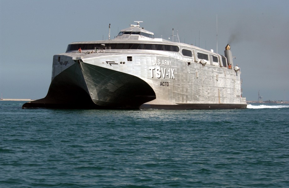 US Navy 030127-N-3642E-004 United States Army Vessel (USAV) Theater Support Vessel (TSV-1X) Spearhead 