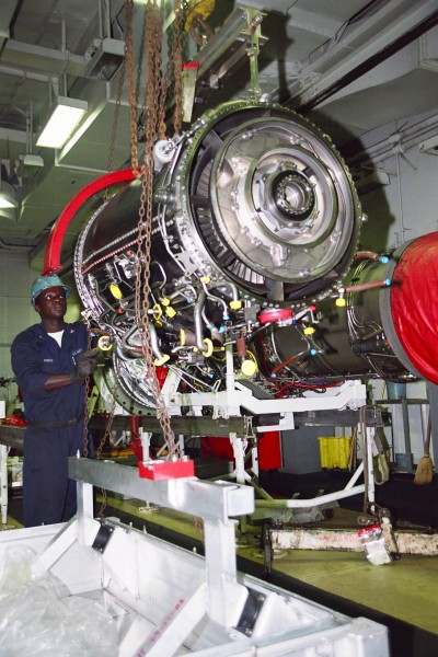 US Navy 030209-N-5114J-003 GE-414 Jet Engine shipping