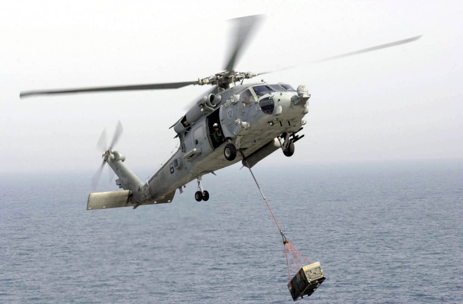 US Navy 030407-N-4284T-002 An HH-60H assigned to the Indians of Helicopter Anti-Submarine Warfare Squadron Six (HS-6) 