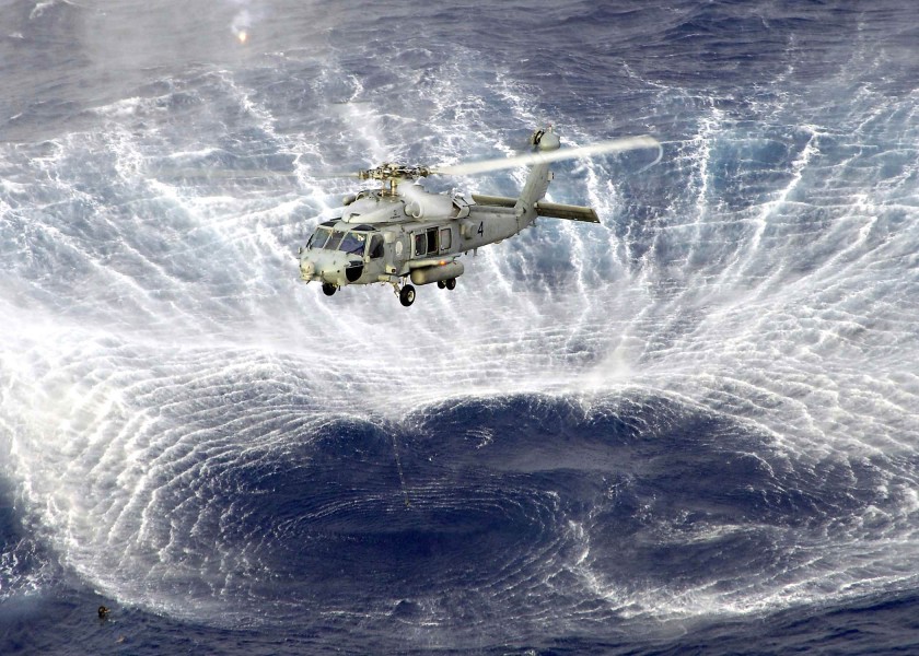 US Navy 060310-N-5384B-086 - A SH-60F Seahawk helicopter assigned to the 