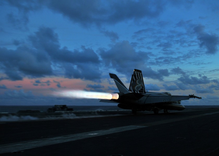 US Navy 080906-N-7981E-530 An F-A-18E Super Hornet assigned to the 