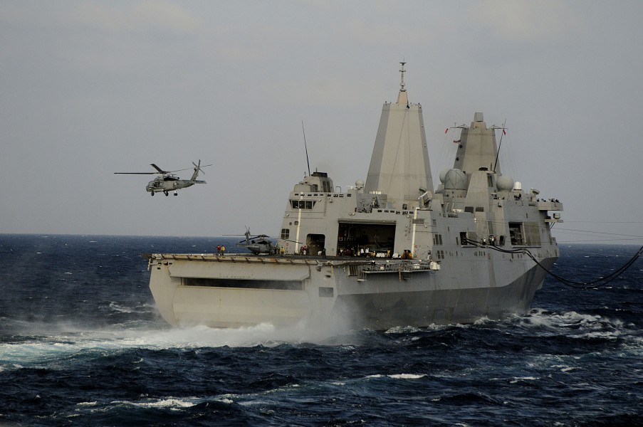 US Navy 090117-N-7918H-052 An HH-60H Sea Hawk helicopter assigned to the 