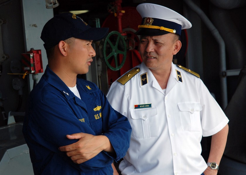 US Navy 090611-N-5207L-183 Vietnamese People's Navy Rear Adm. Do Viet Cuong, one of three observers