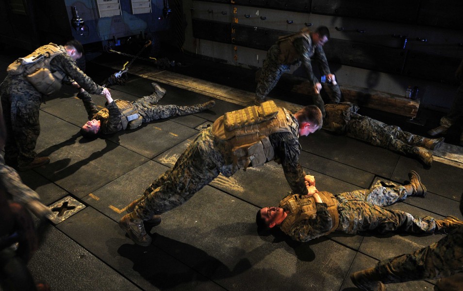 US Navy 110809-N-CT127-157 Marines participate in a Marine Corps Martial Arts Program
