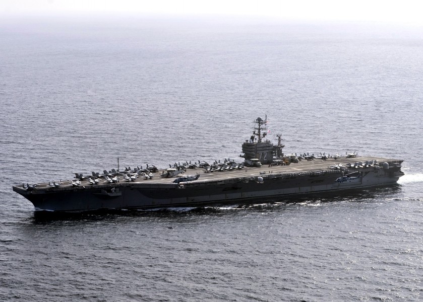 US Navy 120105-N-JN612-175 The Nimitz-class aircraft carrier USS Abraham Lincoln (CVN 72) is underway in the U.S. 7th Fleet area of responsibility