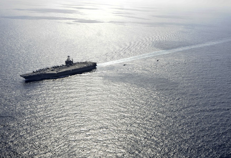 US Navy 120105-N-JN612-236 The Nimitz-class aircraft carrier USS Abraham Lincoln (CVN 72) is underway in the U.S. 7th Fleet area of responsibility