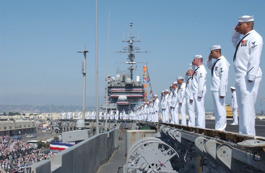 USS Constellation decommissioning ceramony