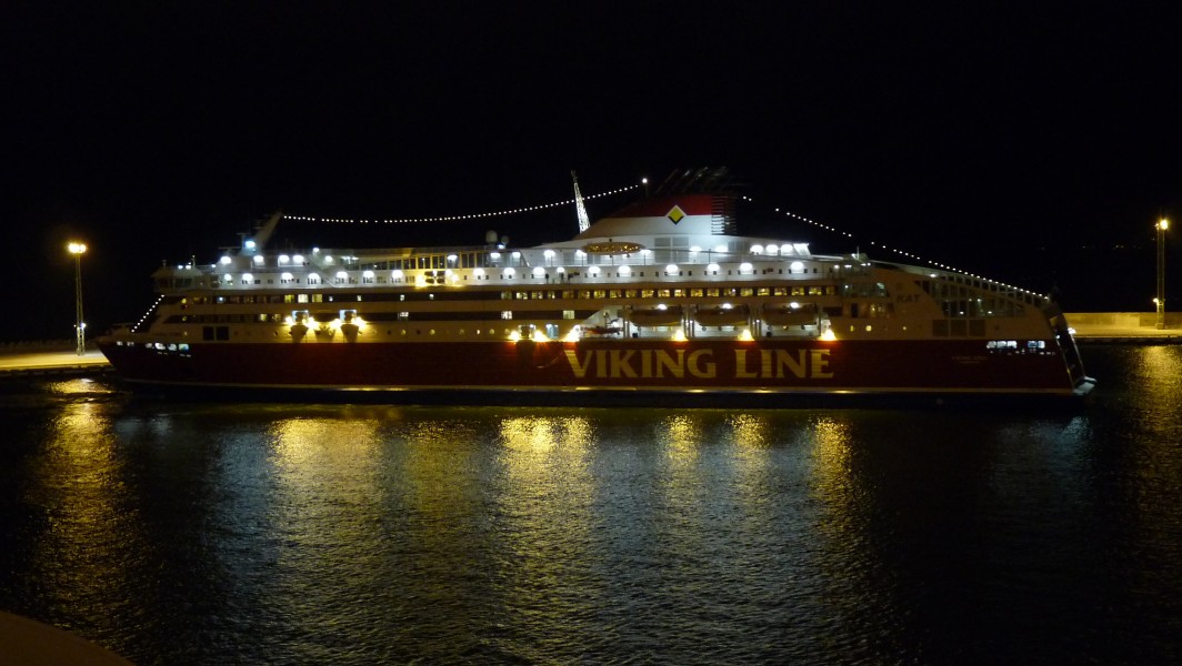 Viking line ship in Tallinn port