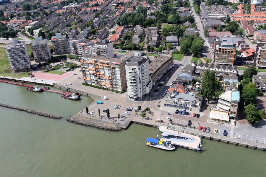 Waterbushalte Zwijndrecht Veerplein luchtfoto