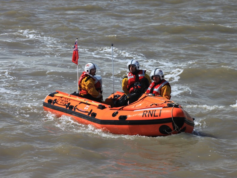 Weston-super-Mare inshore rescue boat D696 Anna Stock