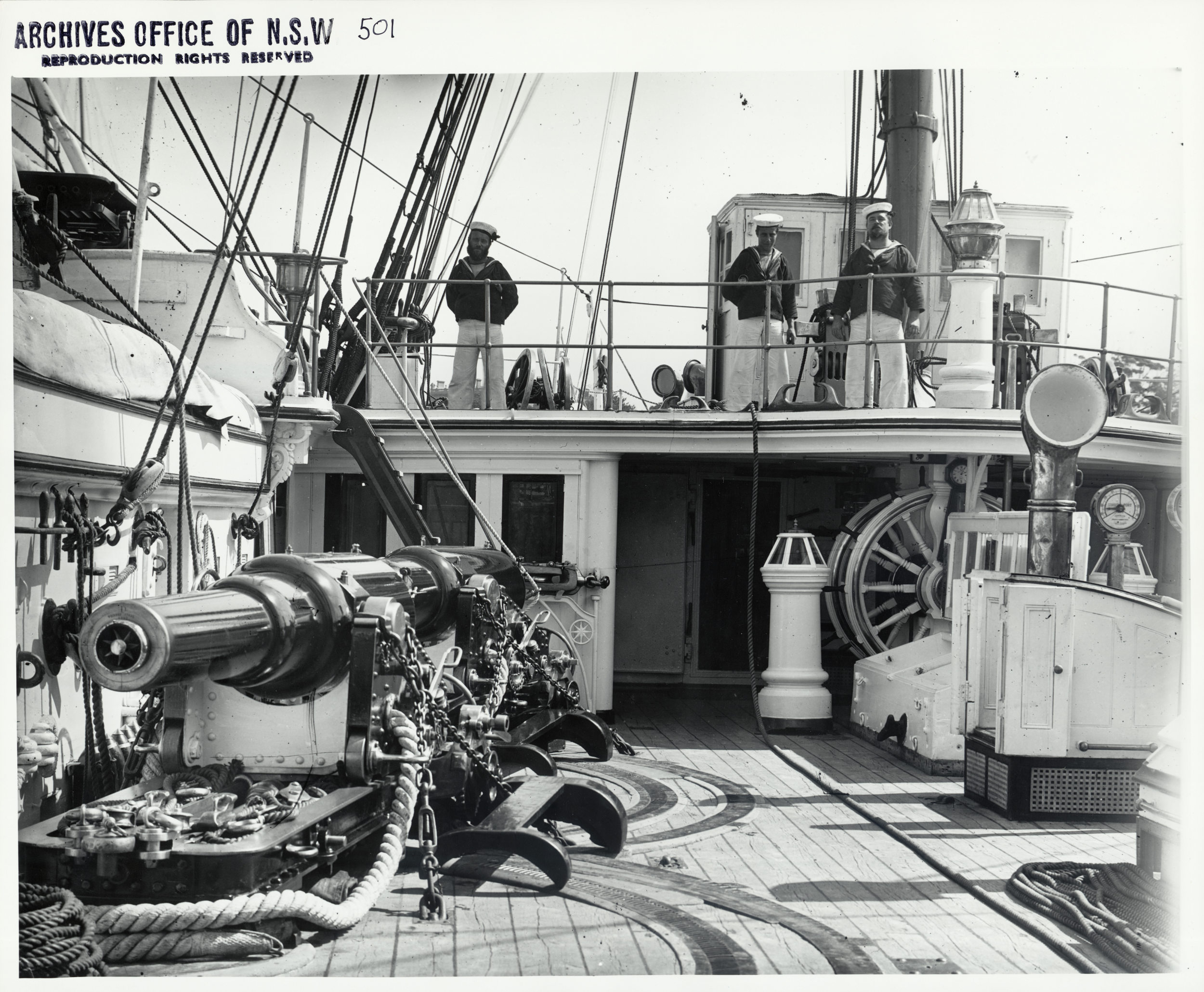 RML guns on British warship in Sydney Flickr 4312110589