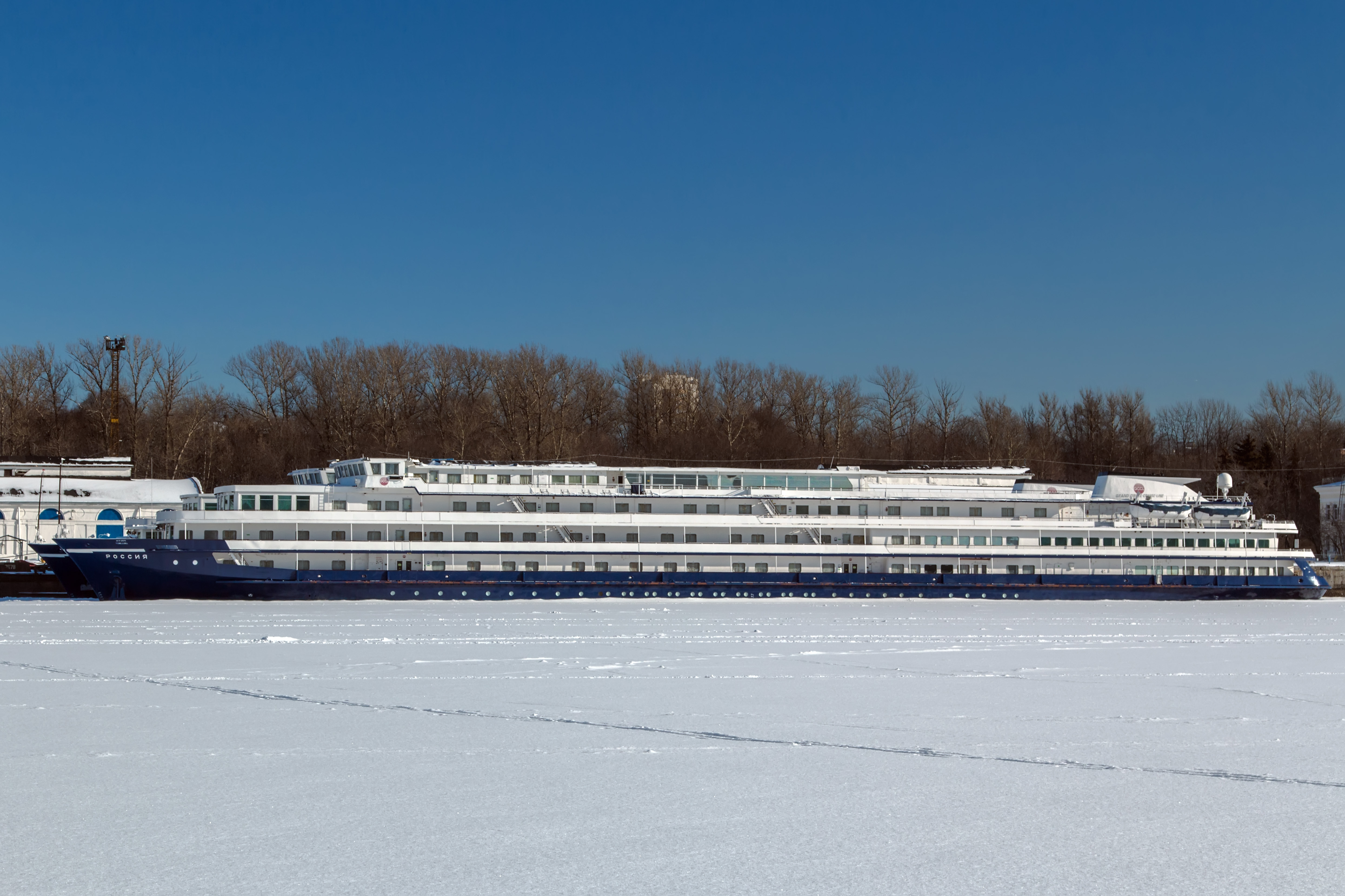 Rossiya in Winter at Moscow North River Port Port View 10-feb-2015 02