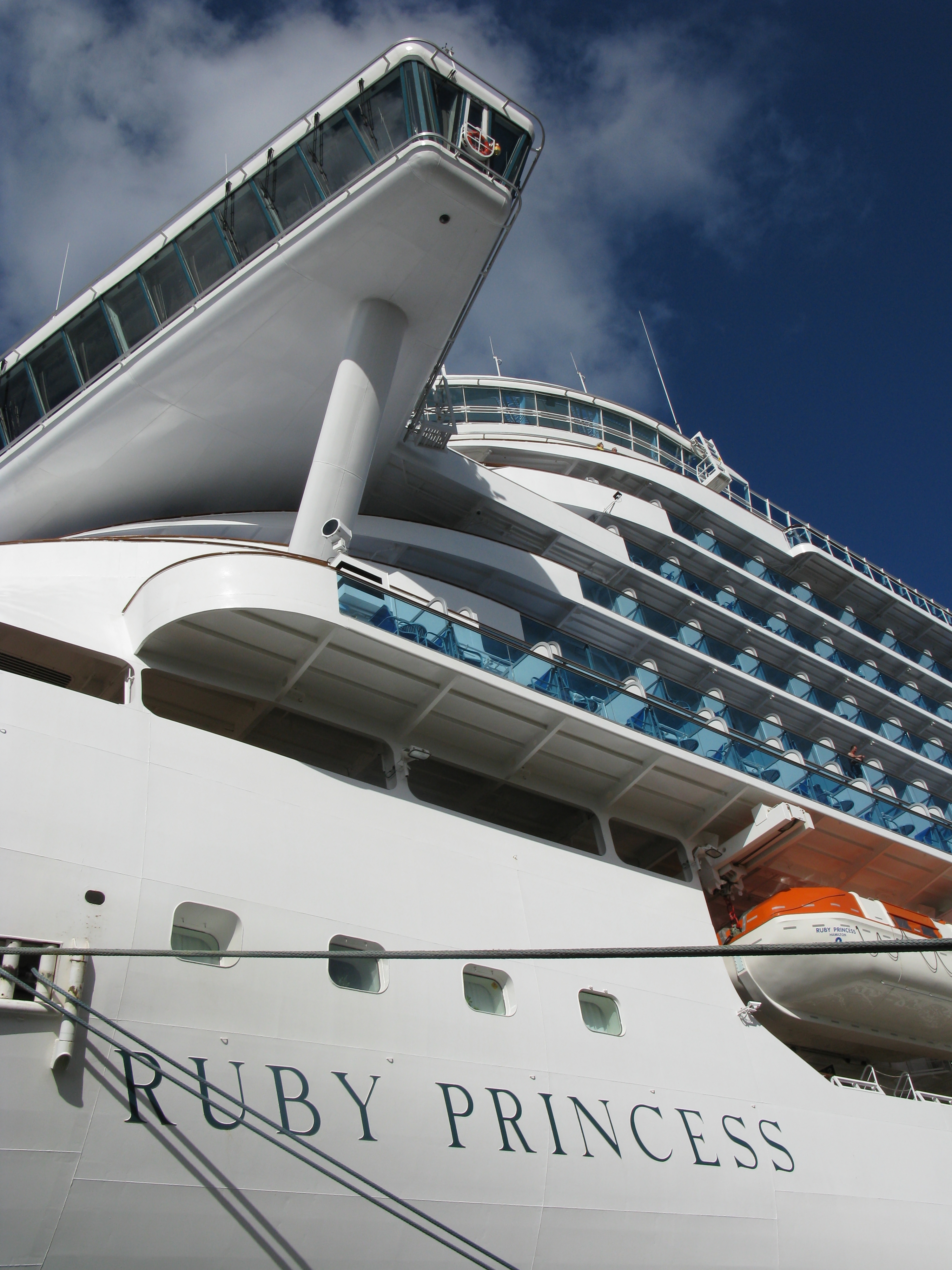 Ruby Princess moored in Bridgetown