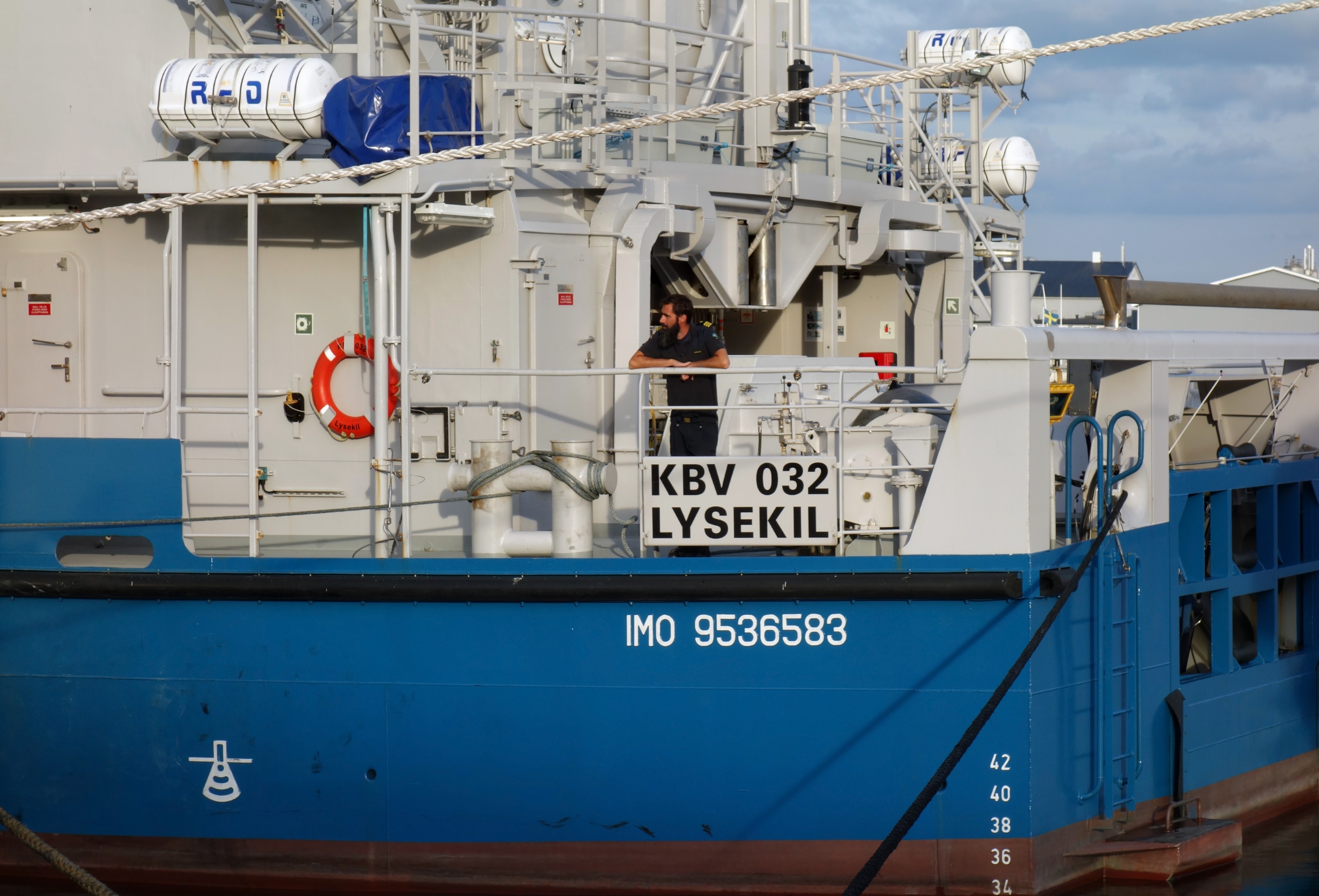 Aft deck on ship KBV 032