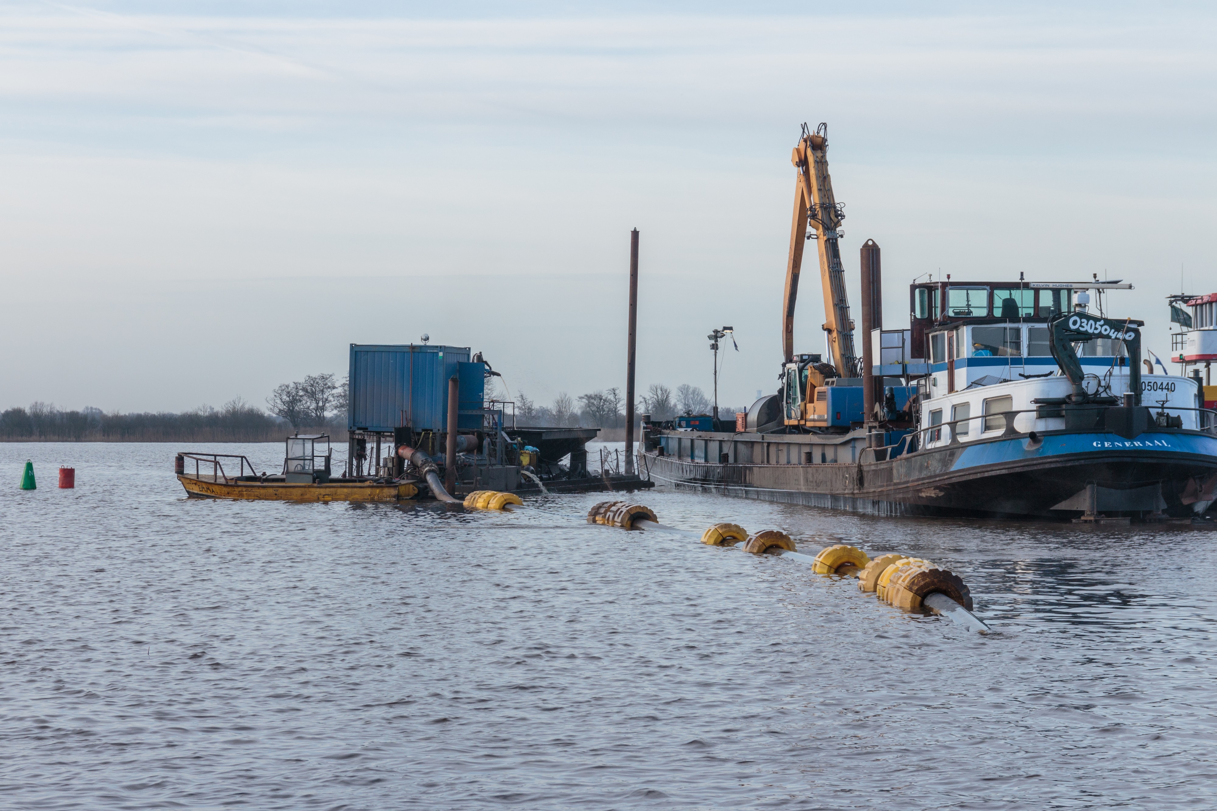 Baggerwerkzaamheden op de Langwarder Wielen 05