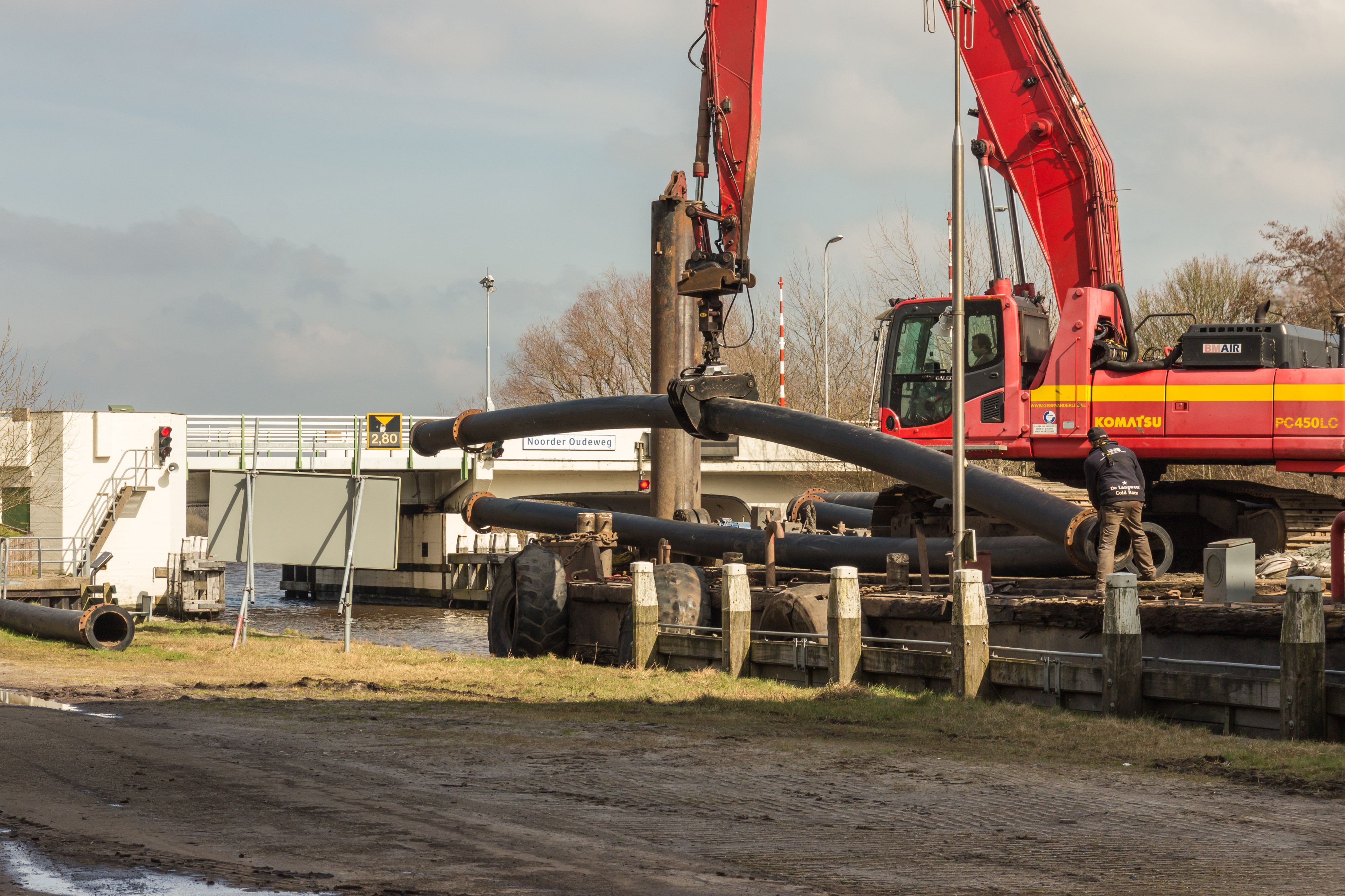 Baggerwerkzaamheden op de Langwarder Wielen (03-30-2018) 17